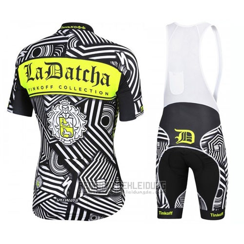 2016 Fahrradbekleidung Tinkoff Grau Trikot Kurzarm und Tragerhose